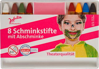 Schminkstifte mit Abschminke 9tlg Jofrika