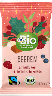 bio lyofilizované ovoce v čokoládě dmBio