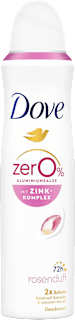 Deospray Zink-Komplex und Rosenduft Dove