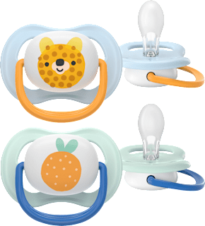 Schnuller ultra air happy Silikon, blau/mint, 0-6 Monate PHILIPS AVENT