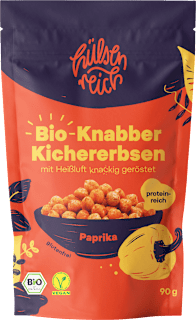 Knabbergebäck Kichererbsen Paprika hülsenreich
