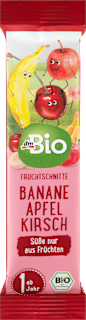 Baton cu banane mere&cireșe ECO 12+ dmBio