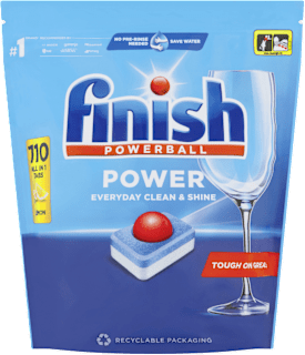 Power All in 1 Lemon tablete za strojno pranje posuđa Finish