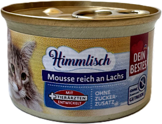 Krmivo pre mačky Himmlisch mousse losos  Dein Bestes
