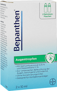 Bepanthen Augentropfen mit Natriumhyaluronat 0,15 % und Dexpanthenol 2 % Bepanthen