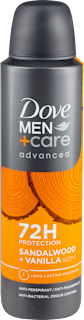 advanced 72H PROTECTION antiperspirant sprej - SANDALWOOD + VANILLA Dove MEN+CARE