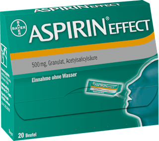 Aspirin Effect 500 mg Acetylsalicylsäure, Granulat Beutel ASPIRIN