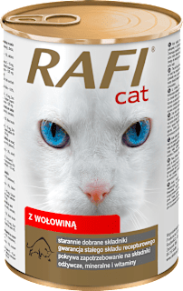 Karma mokra dla kota z wołowiną RAFI