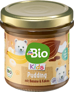 Detský puding s banánom a kakaom dmBio