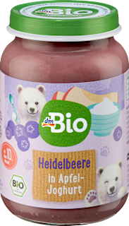 bio příkrm jablkový jogurt s borůvkami dmBio