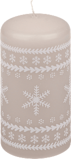 Stumpenkerze Norwegen 110/57, taupe Steinhart KERZEN