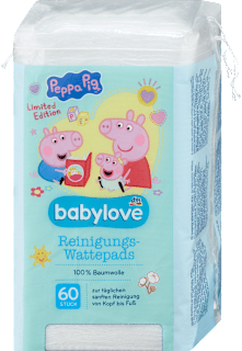 Памучни тампони за почистване на бебе, 9 х 11 cm babylove