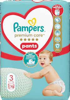 Hlačne plenice velikost 3 (6-10 kg) Pampers Premium Care