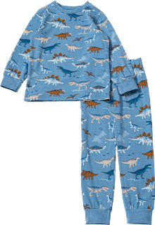 Schlafanzug Pro Climate mit Dino-Muster, blau, Gr. 92 ALANA