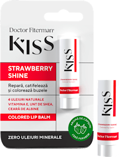 Balsam de buze Strawberry Shine Doctor Fiterman KISS