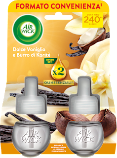 Ricarica bipacco per diffusore elettrico alla vaniglia e burro di karitè AIR WICK