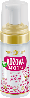 Ružová čistiaca pleťová pena s Aloe vera Purity Vision