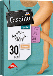 Strumpfhose Laufmaschenstopp honey 30 DEN, Gr. 38/40 Fascino