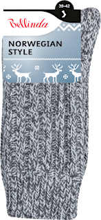 ponožky unisex Norwegian šedý melír, velikost 39-42 Bellinda