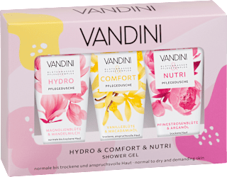 Geschenkset Pflegedusche Trio (3x75 ml) 3tlg. VANDINI