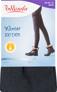 punčochové kalhoty Winter, 44-48 černé Bellinda