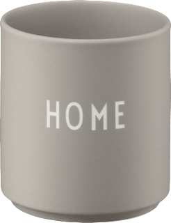 Lieblingsbecher aus Porzellan "HOME", cool grey (300 ml), 1 St