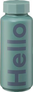 Thermoflasche "Hello", dunkelgrün (500 ml), 1 St