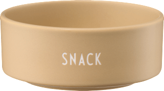 Schüssel aus Porzellan "SNACK", beige (12x6 cm), 1 St