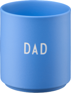 Lieblingsbecher aus Porzellan "DAD", himmelblau (300 ml), 1 St