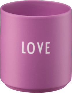 Lieblingsbecher aus Porzellan "LOVE", lila (300 ml), 1 St