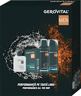 Set cadou spumă ras + loțiune + deo GEROVITAL