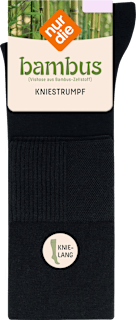 Kniestrümpfe mit Bambus-Viskose schwarz Gr. 35-38 nur die
