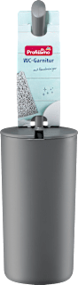 Set con scopino per WC e porta scopino grigio Profissimo