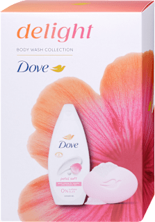 Delight tusfürdő és szappan ajándékcsomag Dove