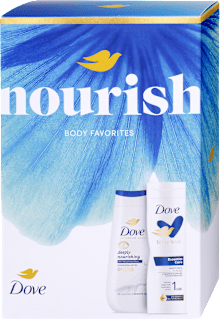 Nourish tusfürdő és testápoló ajándékcsomag Dove