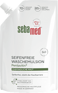flüssige Waschemulsion, seifenfrei Nachfüllpack sebamed