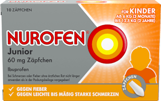 Nurofen Junior, Ibuprofen 60mg, Zäpfchen NUROFEN