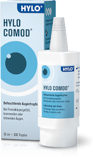 HYLO COMOD Befeuchtende Augentropfen Natriumhyaluronat 1 mg/ml HYLO