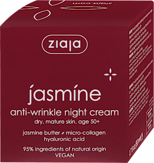 jasmine noćna krema za lice protiv bora 50+ ziaja