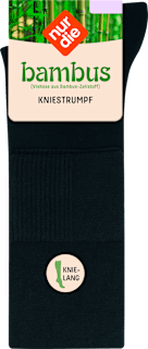 Kniestrümpfe mit Bambus-Viskose schwarz Gr. 39-42 nur die