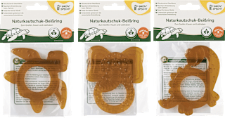 Beißring Naturkautschuk sortiert Grünspecht
