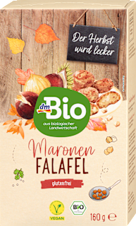 Bio pripravljena mešanica za brezglutenske falafle z moko iz maronov dmBio