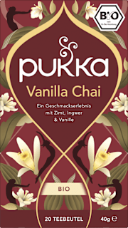 Kräutertee "Vanilla Chai" mit Zimt, Ingwer & Vanille (20 Beutel) pukka