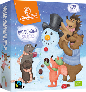 Adventskalender 2025 Schoko Snacks Landgarten