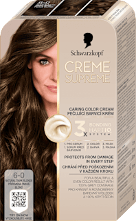 Barva za lase 6-0 Natural Light Brown Schwarzkopf CREME SUPREME