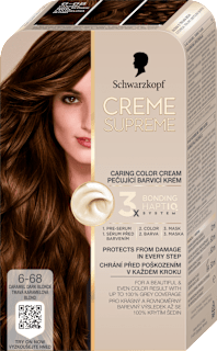 Barva za lase 6-68 Light Caramel Brown Schwarzkopf CREME SUPREME