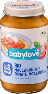 BIO kašica – makarone u umaku od paradajza s mozzarellom, 8+ mj. babylove