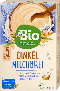 Celozrnná špaldová mliečna kaša dmBio