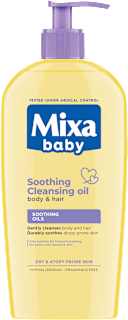 Измиващо олио за тяло и коса Mixa baby