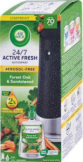 Difúzer a náplň do osviežovača vzduchu 24/7 Active Fresh dubový les a santalové drevo Air Wick